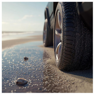Road grip tyre